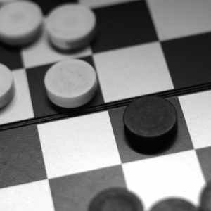 black and white checkers