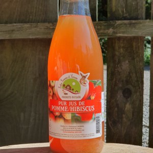 Jus de pomme bio hibiscus 1L
